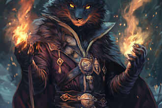 draw furry or scalie art of your character