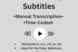 transcribe and caption videos with accurate english subtitles