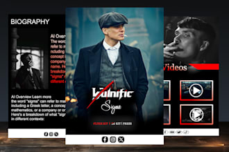 design a top level media kit, epk, press kit, or one sheet