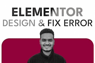 solve elementor issues and build a functional website