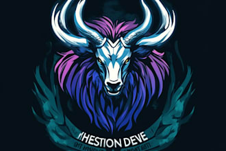 design mythical beasts, monsters, fantasy logo or illustrations