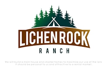 design a fantastic forest logo with working file