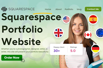 build squarespace portfolio website design squarespace website photography websi