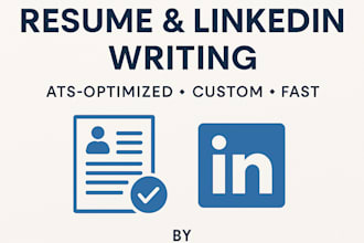 write a professional resume and optimize your linkedin profile