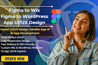 convert your figma design to wix wordpress with perfect UI UX implementation