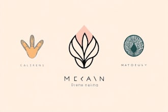 create a simple, minimal, line art logo in an abstract style