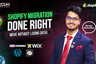 migrate wordpress wix squarespace woocommerce to shopify store