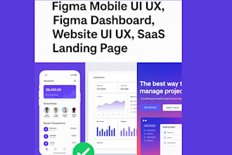 do modern figma mobile ui ux figma dashboard website ui ux saas landing page