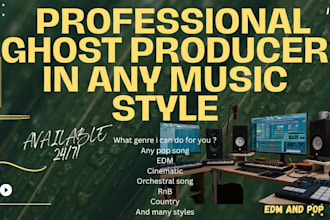 be your professional ghost producer in any music style