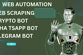 code a web scraper, crawler and bot to automate your task