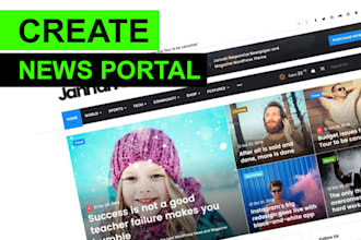 create your news portal and magazine website by wordpress
