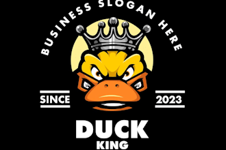 make a high quality duck gaming logo