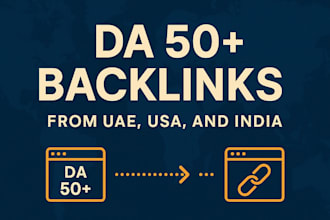 provide high authority backlinks from uae based websites