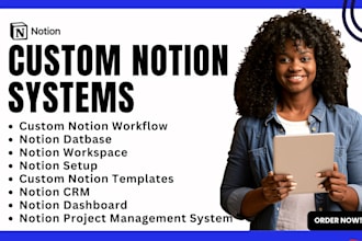 custom notion template notion workspace workflow automation notion dashboard