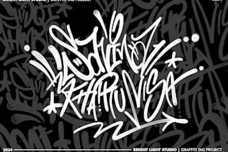 make graffiti tagging anything you want can be use for logo