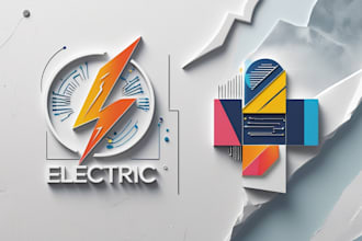 design an awesome electrica logo with express delivery