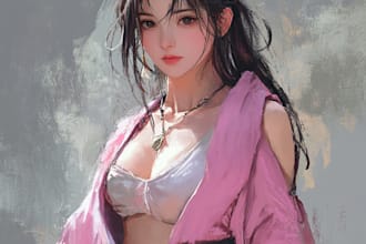 draw highest quality anime art drawing