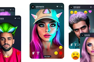 create custom tiktok filters, ar face filters, and tiktok effect house filters