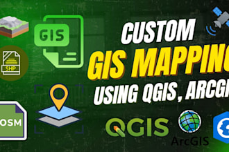 do custom gis qgis arcgis mapping, spatial analysis services