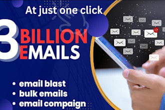 send email blast, bulk email blast,  email marketing, email campaign for you