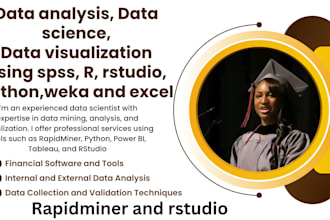 do tasks using rapidminer and rstudio