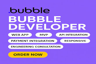 build powerful web app using bubble io mvps, saas no code