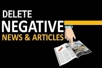 suppress negative link, article removal, mugshot deletion, cases removing