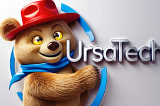 design an awesome bear mascot logo with express delivery
