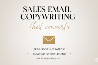 write conversion focused sales emails for your brand