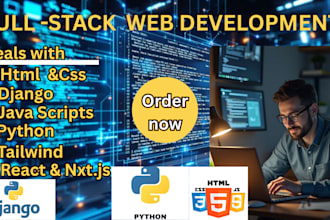do frontend and backend in django as full stack developer