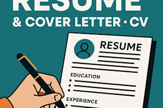 provide professional resume and CV writing services