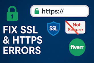install or fix SSL certificate and https issues