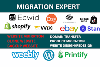 migrate wix ecwid woocommerce to shopify move sync etsy shopify to tiktok shop
