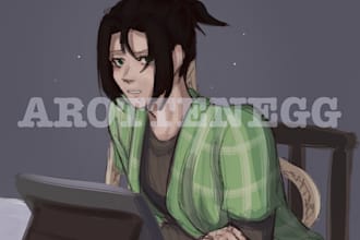 draw any oc, furry, character illustration or fan art