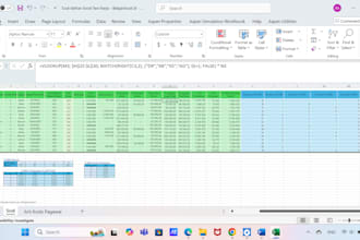 do accurate excel data entry, vlookup, pivot table and cleaning up 1000 rows