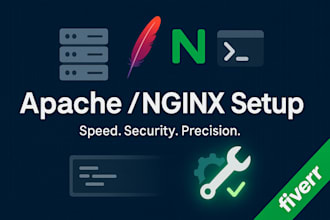 configure apache or nginx web server