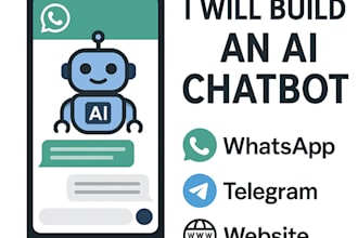 build an ai chatbot for whatsapp, telegram, or your website