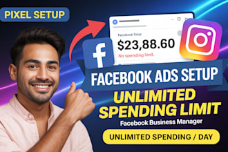 create unlimited spending limit facebook business manager and ads account