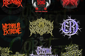 make custom death metal logo for your band