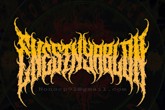 design a thrash metal and heavy metal logo