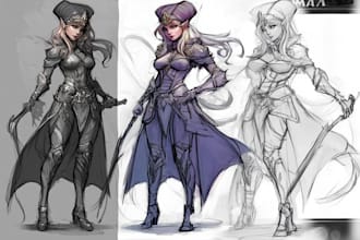 draw your oc dnd or fantasy character art