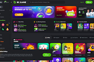bc bet game clone, crash game, slot, coinflip sport bet, crypto gaming website