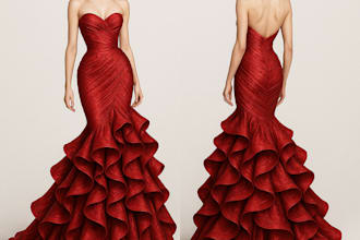 design stunning ai generated fashion gowns for you