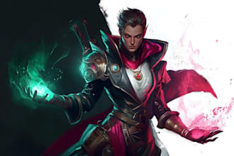 do character art, dnd, and game art
