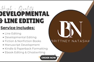 do developmental editing line editing for fiction memoir self help novel book