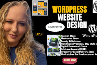 develop wordpress ecommerce online store website wordpress multivendor elementor