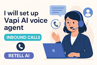 set up vapi ai voice agent for inbound and outbound calls, retell business call