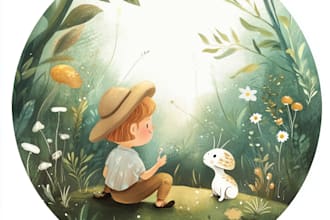 draw african american children story book illustration