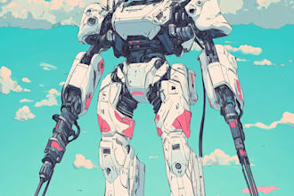 do illustration and concept mecha, gundam, and robot