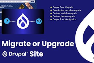 migrate or upgrade your site to the latest drupal